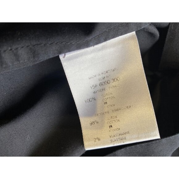 VTG GIVENCHY Black Stars Embroidered Cotton Buttons Long Sleeve Shirt Sz 38 Sz S - Picture 11 of 15